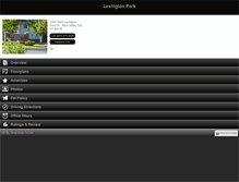 Tablet Screenshot of lexingtonparkliving.com